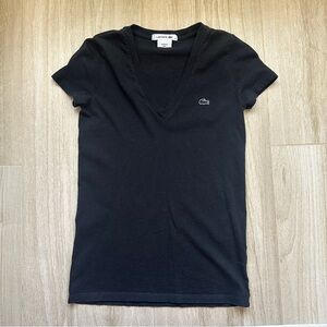 Black Lacoste v neck